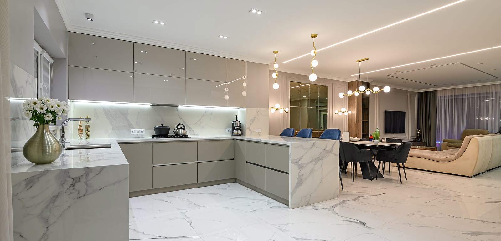 Marble kitchen